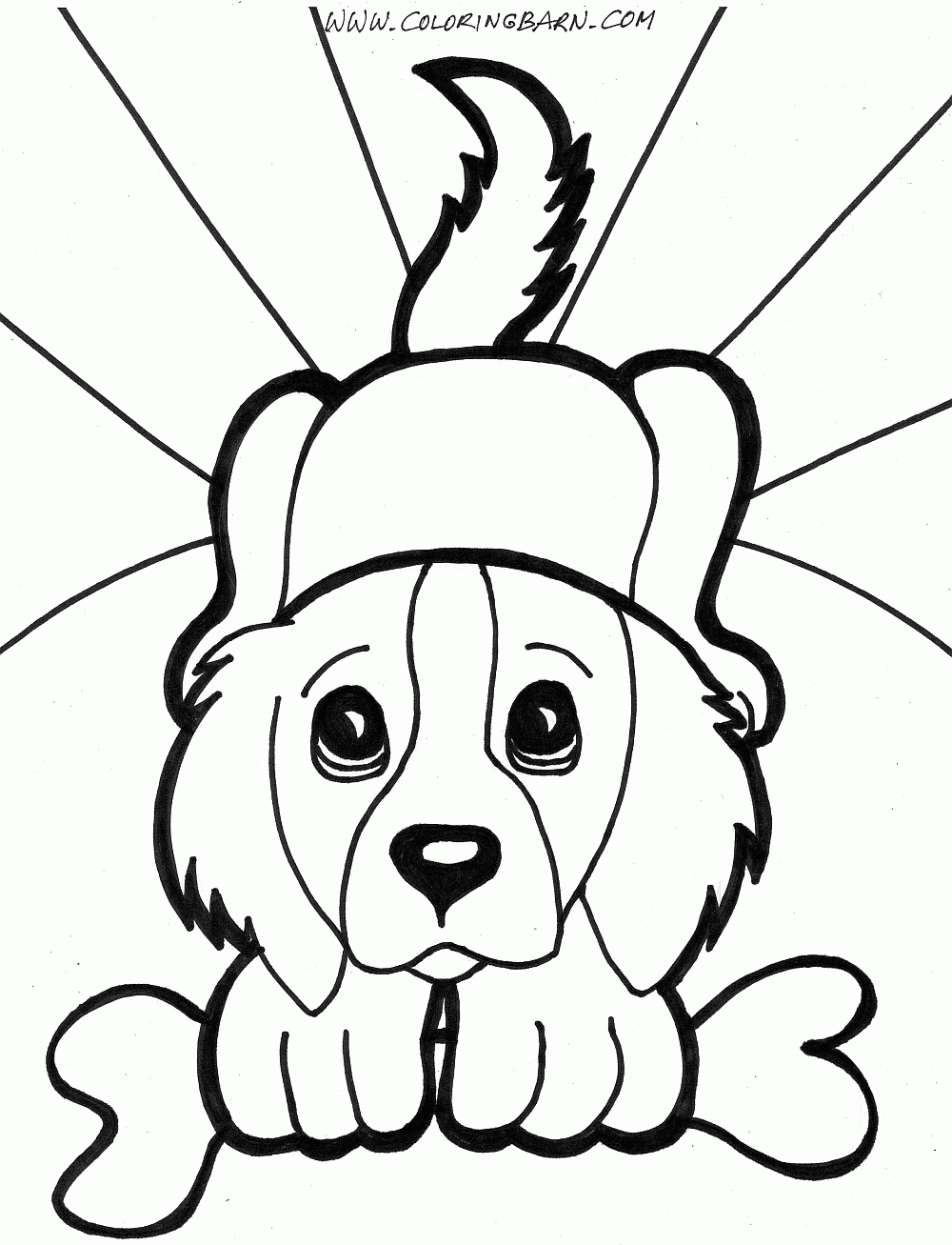 dog coloring pages aria